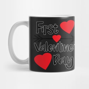 First Baby Valentine Gifts - Newborn Valentines Outfits Mug